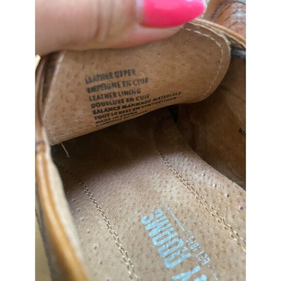 Stacy Adams NEW Men "Fallon" wing tip oxford shoe sz 9 BNWT flaw*missing insole - Picture 6 of 9